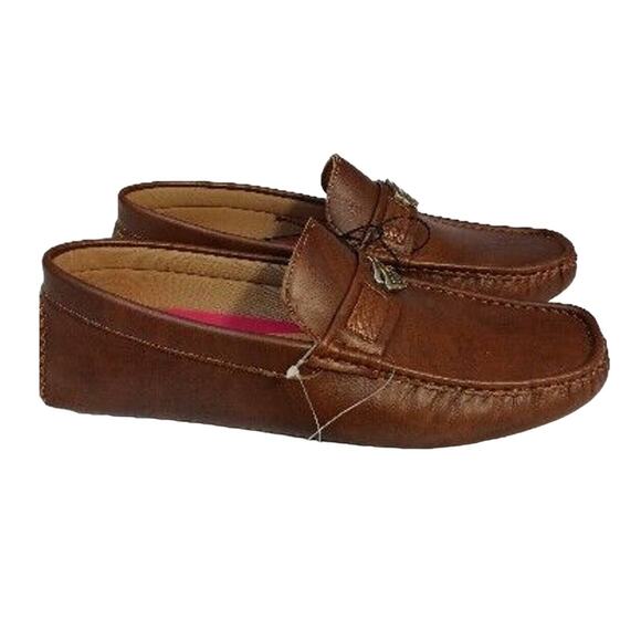 NEW w TAG Rocawear Ludlow Loafers Sz 9.5 Brown Comfort Faux Leather Shoes Preppy main image 7